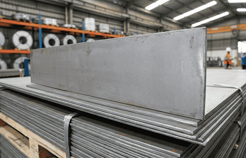 Tumpukan plat besi berstandar SNI